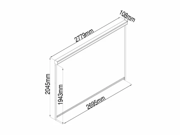 Exteriorea pergola toit ouvrable automatique Altéa schema